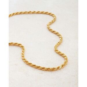 NWOB Jaxxon Men’s 2mm 925 Gold Rope Chain Necklace 26”